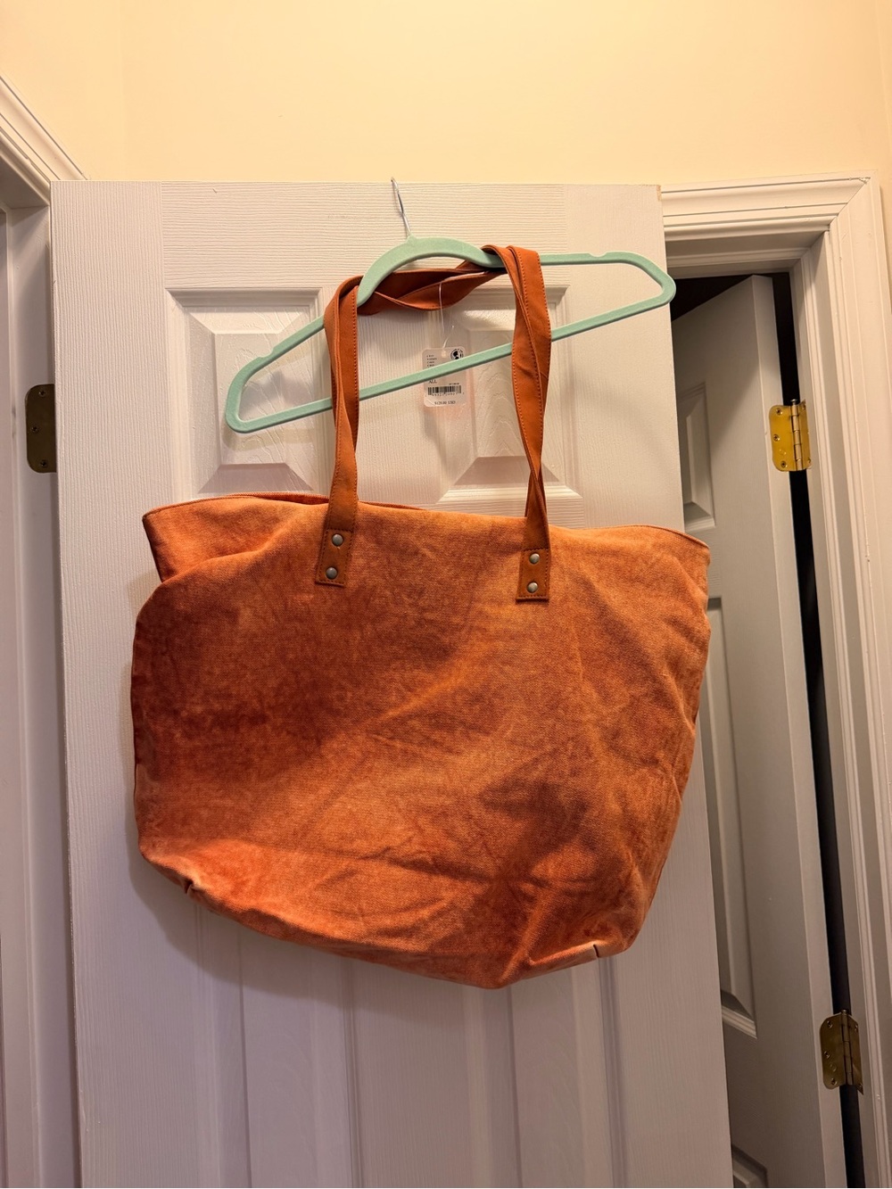 Free People canvas Tote in Rust